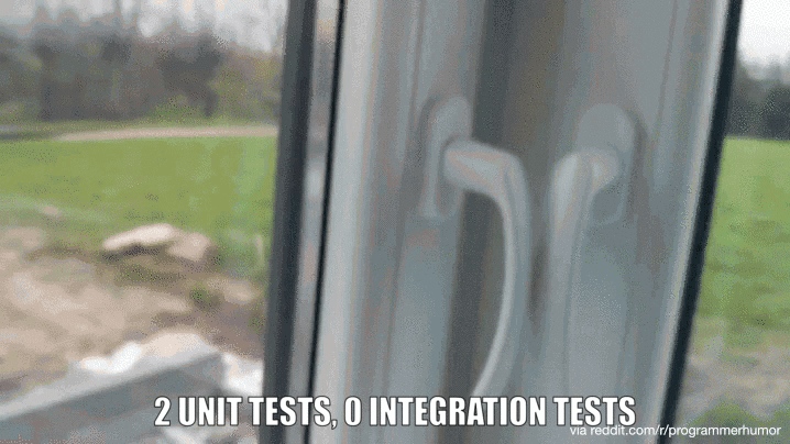 2 Unit tests, 0 Integration Tests